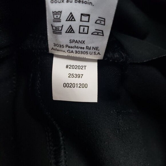 Spanx Ankle 4 Pocket Perfect Pants Womens Small Tall Black Pull On Stretch - Picture 12 of 12